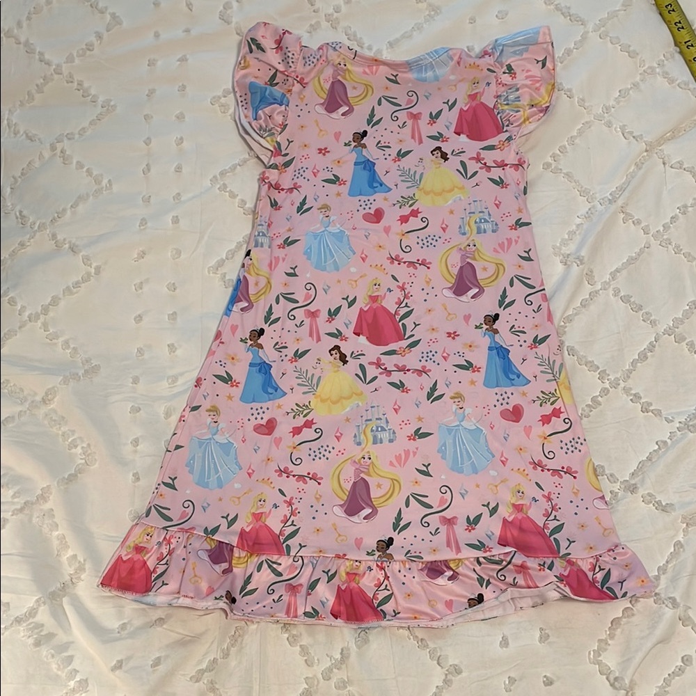 Disney Princess Pink and Blue Nightgown Pajamas with Cinderella belle and more - Picture 2 of 8